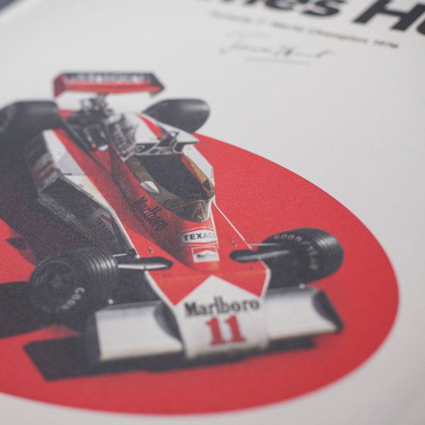 James Hunt - McLaren M23 - Japón - GP japonés - 1976 - Cartel limitado