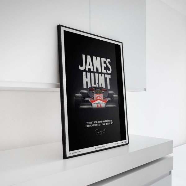 James Hunt - McLaren M23 - Citation - GP du Japon - 1976 - Affiche limitée