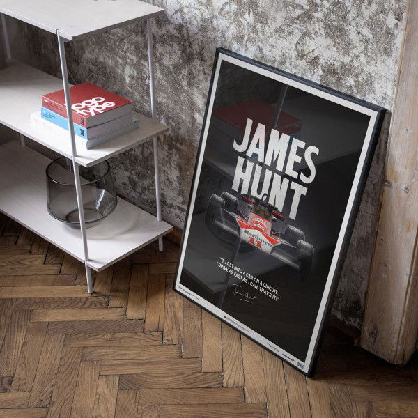 James Hunt - McLaren M23 - Zitat - Japan GP - 1976 - Limited Poster