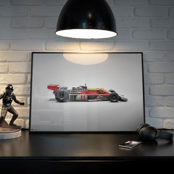 James Hunt - McLaren M23 - GP du Japon - 1976 - Affiche Couleurs de vitesse