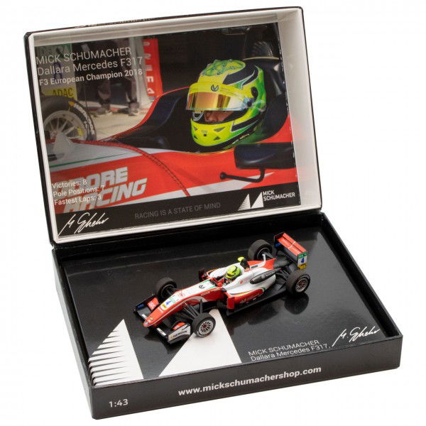 Mick Schumacher Dallara Mercedes F317 F3 Champion d'Europe 2018 1/43