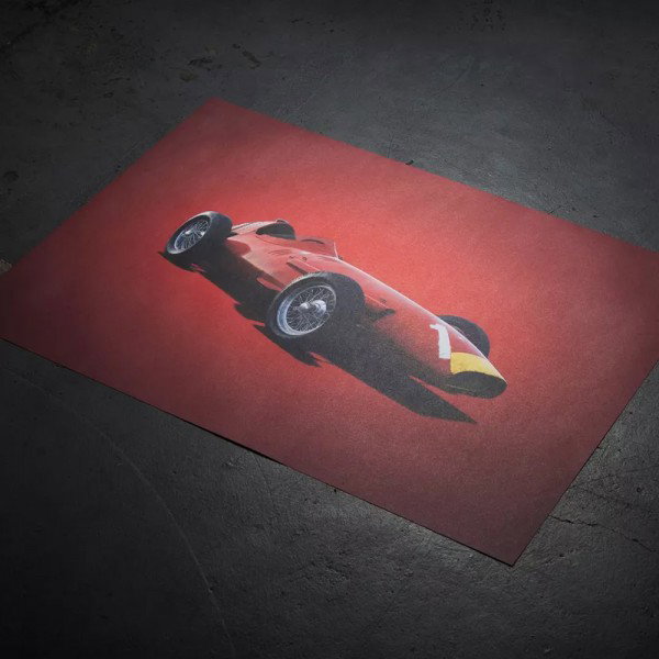 Affiche Maserati 250F - Juan Manuel Fangio 1957