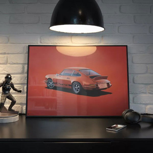 Affiche Porsche 911 RS - Tangerine - Colors of Speed