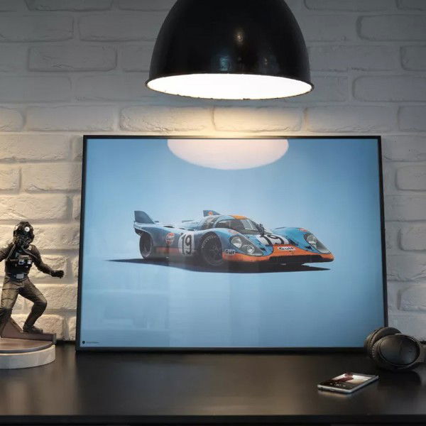 Affiche Porsche 917 - Gulf - 24h du Mans - 1971 - Colors of Speed