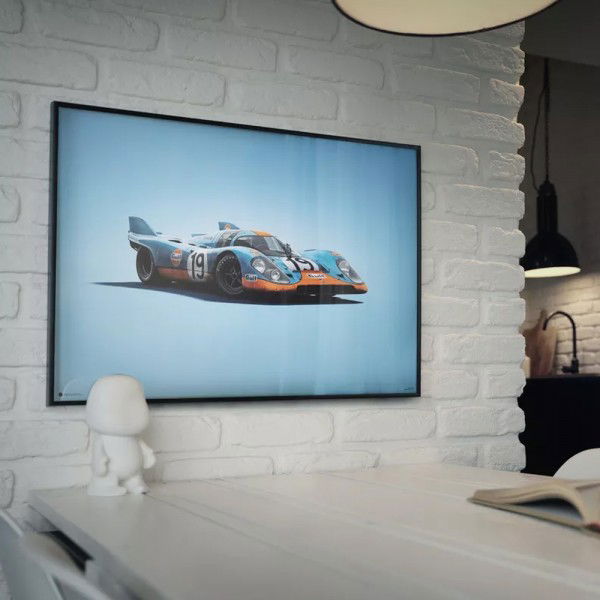 Poster Porsche 917 - Gulf - 24h Le Mans - 1971 - Colors of Speed