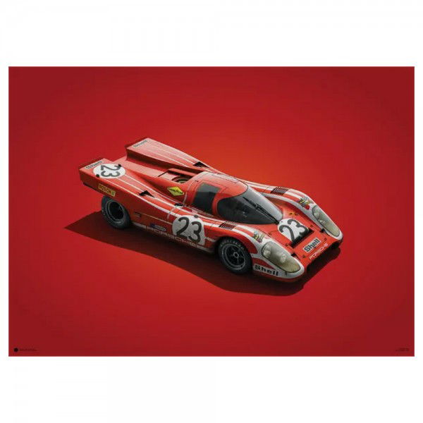 Poster Porsche 917 - Salisburgo - 24h Le Mans - 1970 - Colors of Speed