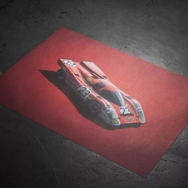 Affiche Porsche 917 - Salzbourg - 24h du Mans - 1970 - Colors of Speed