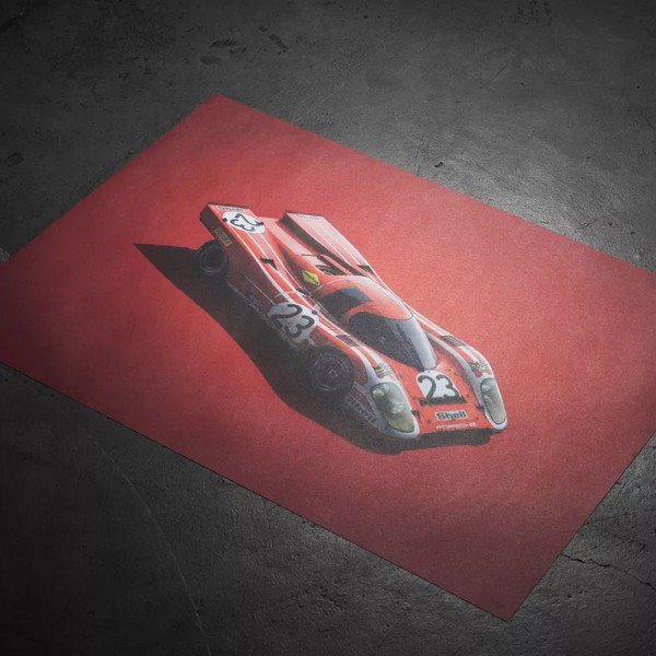 Cartel Porsche 917 - Salzburgo - 24h Le Mans - 1970 - Colors of Speed