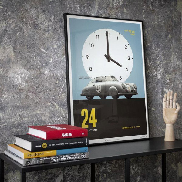 Poster Porsche Gmund -  Silver - 24h Le Mans - 1951