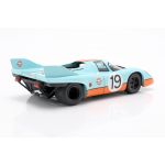 Porsche 917k Gulf #19 2nd 24h Le Mans 1971 Attwood, Müller 1:18