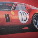Cartel Ferrari 250 GTO - Rojo - 24h Le Mans - 1962 - Colors of Speed