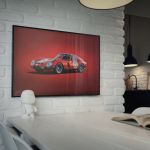 Affiche Ferrari 250 GTO - Rouge - 24h Le Mans - 1962 - Colors of Speed