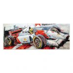 Opera d'arte Ayrton Senna McLaren II #0025