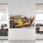 Kunstwerk Ayrton Senna Lotus #0001