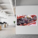 Obra de arte Ayrton Senna Lotus #0003