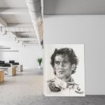 Artwork Ayrton Senna portrait #0005