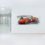 Opera d'arte Phil Hill Longnose Ferrari #0030