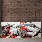 Opera d'arte Ayrton Senna McLaren II #0025