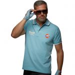 Gulf Poloshirt Vintage light blue