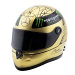 Michael Schumacher Casco Dorado Spa 2011 1/4