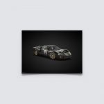 Cartel Ford GT40 - Negro - 24h Le Mans - 1966 - Colors of Speed