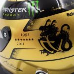 Michael Schumacher Casco Dorado Spa 2011 1/4