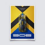 Poster Porsche 906 - 12h Race Sebring - 1967