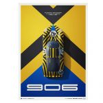 Poster Porsche 906 - 12h Rennen Sebring - 1967