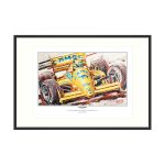 Ayrton Senna art print Lotus 1987 par Armin Flossdorf