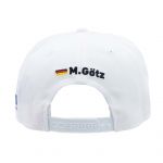 Maximilian Götz Cappuccio Sponsor Flat Brim bianco