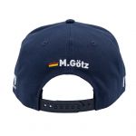 Maximilian Götz Cap Sponsor Flat Brim blau