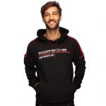 Porsche Motorsport Sweat à capuche noir/rouge