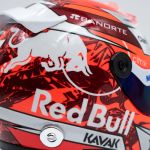 Sergio Pérez miniature helmet Formula 1 Austria GP 2022 1/4