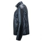 Heinz Bauer Veste en cuir Tempelhof noir