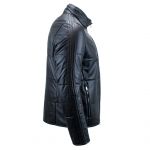 Heinz Bauer Veste en cuir Tempelhof noir