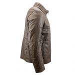 Heinz Bauer Chaqueta de cuero Tempelhof mud