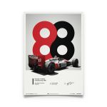 McLaren MP4/4 Ayrton Senna 1988 Poster