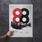 McLaren MP4/4 Ayrton Senna 1988 Poster