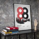 McLaren MP4/4 Ayrton Senna 1988 Poster