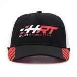 HRT Casquette Racing noir/blanc