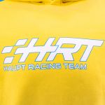 HRT Felpa con cappuccio No. 4 blu/giallo