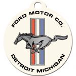 Keyring Ford Mustang - Horse & Stripes Logo