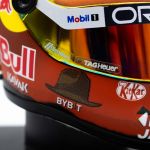 Sergio Pérez Miniaturhelm Disney Formel 1 Kanada GP 2023 1:4