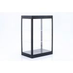 Vitrina con iluminación LED para maquetas de coches en escala 1/18, 1/24, 1/43 negro