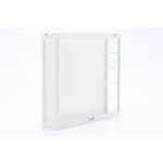 Vetrina con illuminazione a LED per automodelli in scala 1/43, 1/64 bianca
