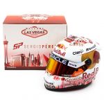Sergio Pérez Miniaturhelm Formel 1 Las Vegas GP 2023 1:2