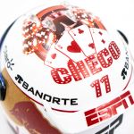 Sergio Pérez Casco en miniatura Fórmula 1 GP de Las Vegas 2023 1/4