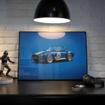 Poster Shelby-Ford AC Cobra Mk III - Blue -  1965 - Colors of Speed