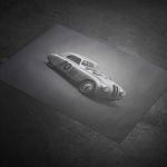 Affiche BMW 328 - Silver - Mille Miglia - 1940  - Colors of Speed