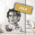 Artwork Ayrton Senna portrait #0005